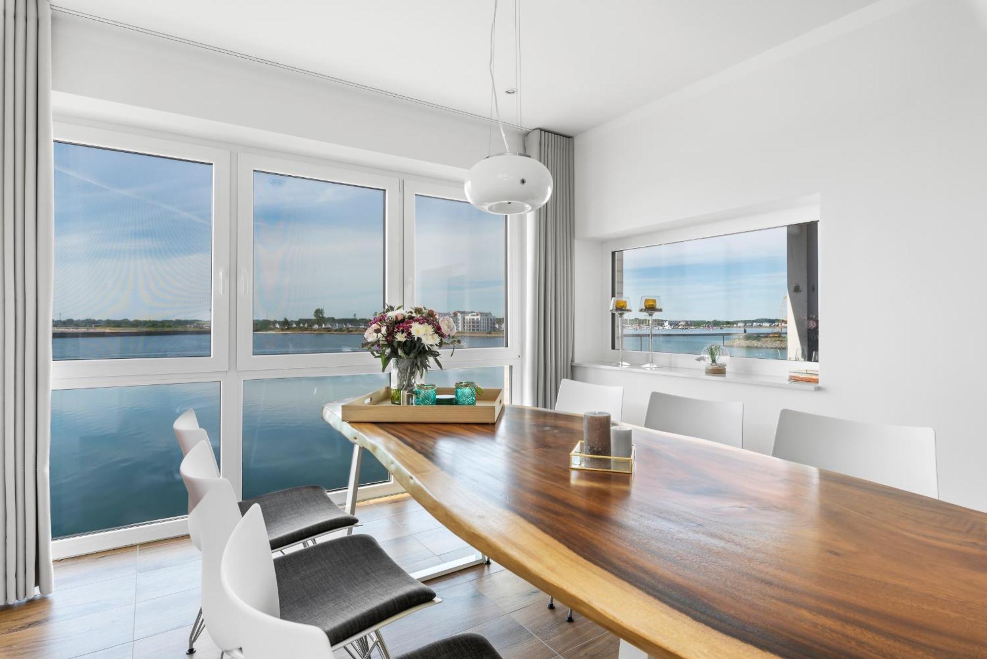 Brise- Direkt Am Wasser, Hafenblick, Fahrstuhl, Sauna, Ueberdachter Balkon Ольпениц Экстерьер фото